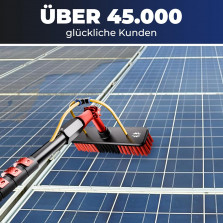 BoomDing Teleskop Waschbürste | 7 Meter aus Aluminium | Perfekt als PV Anlage Reinigung oder PV Reinigungsbürste | Auch als
