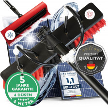 toolmacher Teleskop Waschbürste 6m [5 JAHRE GARANTIE] - Waschbürste mit Teleskopstiel - Terrassendach Reiniger - Teleskopstange