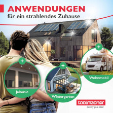 toolmacher Teleskop Waschbürste 6m [5 JAHRE GARANTIE] - Waschbürste mit Teleskopstiel - Terrassendach Reiniger - Teleskopstange