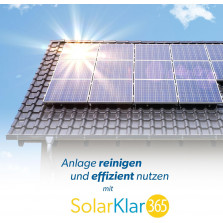 SolarKlar365 Photovoltaik- und Solaranlagen Reiniger | PV Anlage reinigen | Lotuseffekt langanhaltender Schutz, starke und
