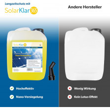 SolarKlar365 Photovoltaik- und Solaranlagen Reiniger | PV Anlage reinigen | Lotuseffekt langanhaltender Schutz, starke und