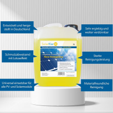SolarKlar365 Photovoltaik- und Solaranlagen Reiniger | PV Anlage reinigen | Lotuseffekt langanhaltender Schutz, starke und