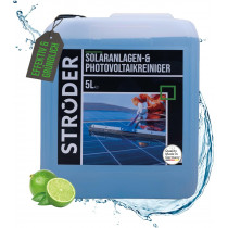 STRÖDER® - Photovoltaik Reiniger I Solarpanel Reiniger mit hoher Wirksamkeit I 1x5 Liter inkl. Ausgießer für die perfekte PV