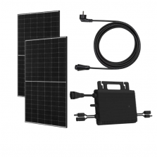 Balkonkraftwerk Ultra mit Ja Solar und Inverter und Kabel