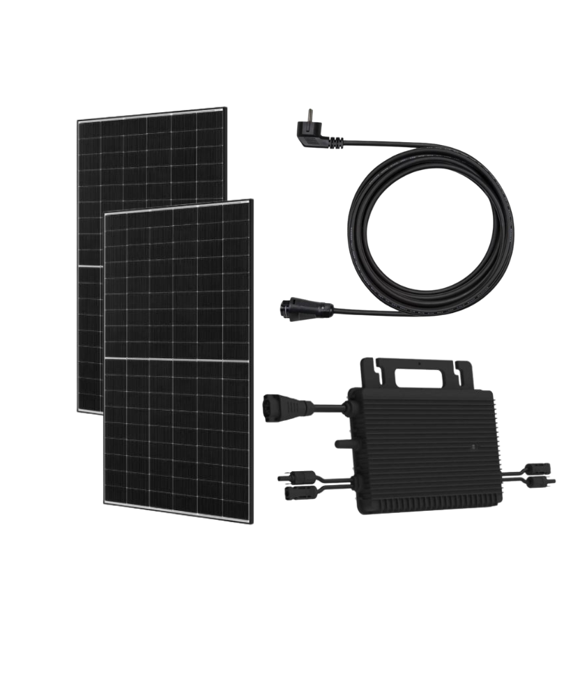 Balkonkraftwerk Ultra mit Ja Solar und Inverter und Kabel