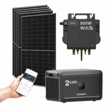 Growatt Balkonkraftwerk 4 Module und Speicher