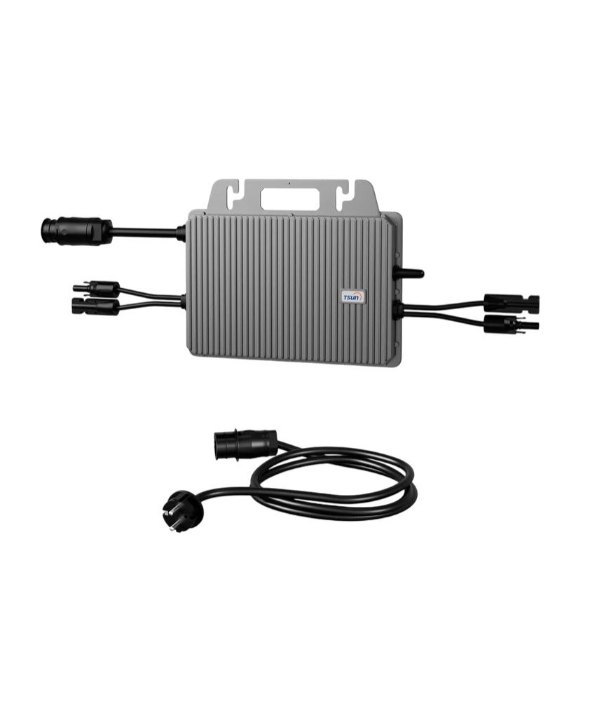 Wechselrichter mit Anschlusskabel für 4 PV-Module