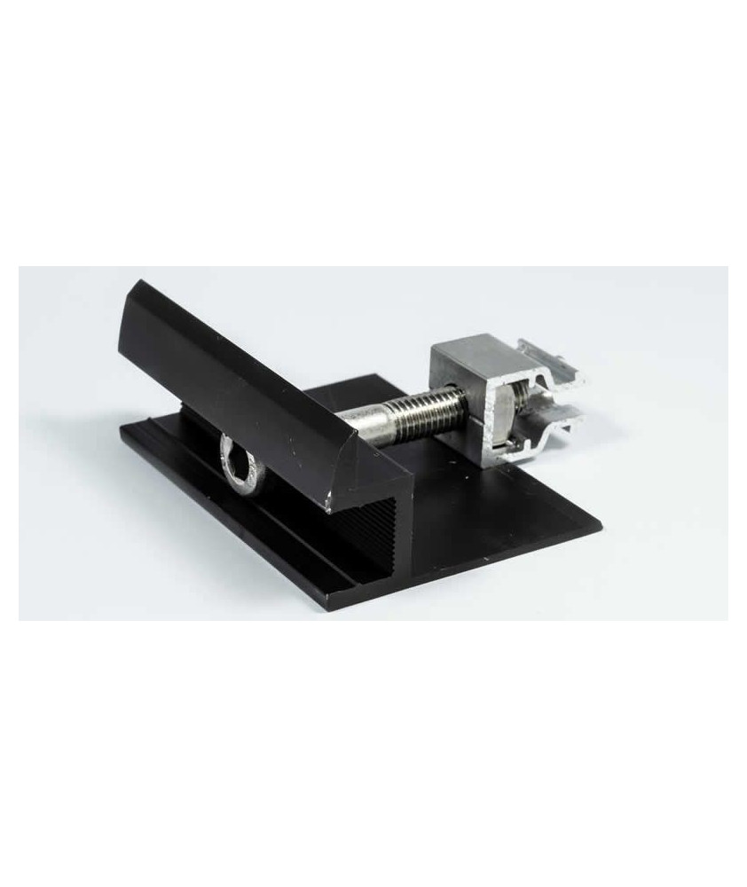 Endklemme Klickfix (Konfektioniert) für 30mm Module schwarz eloxiert