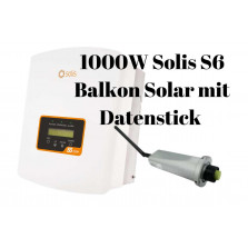 Wechselrichter Solis S6 mit Datenstick seitliche Ansicht für kleines Kraftwerk