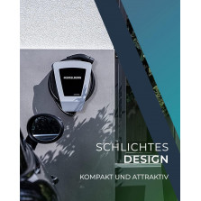 HEIDELBERG Wallbox 11 kW mit Typ 2 Ladekabel | 7,5 m Ladekabel | Optional 5 Jahre Garantie | Made in Germany | Einfache