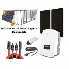 Balkonkraftwerk Solarpaneels plus Inverter