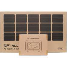 ALLPOWERS R600 Solargenerator, 299WH LiFePO4 Batterie, 2x 600W (1200W Spitze) AC Ausgang Tragbare Powerstation mit 100W