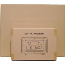 ALLPOWERS Solargenerator R600, 2x 600W (1200W Spitze) AC Ausgang Tragbare Powerstation mit 200W Solarpanel, 299WH LiFePO4