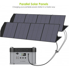 ALLPOWERS Faltbares Solarpanel 200W Solarmodul Solarladegerät Speziell US Solarzelle mit MC-4 Ausgang für Tragbare Powerstation