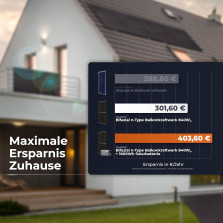 Solarway 1680W Balkonkraftwerk 1600W Komplett mit 1,6kWh Anker Speicher - Ausgang einstellbar 600/800/1600W - 4x420W Bifaziale