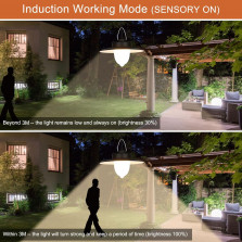 ENCOFT Garten Solarlampen für Außen Hängend,Solar Hängelampe mit Bewegungsmelder Dimmbar Solar Hängeleuchte mit Fernbedienung