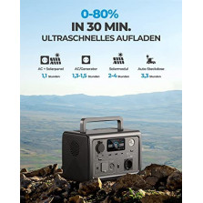 BLUETTI Powerstation EB3A, 268Wh LiFePO4 Batterie