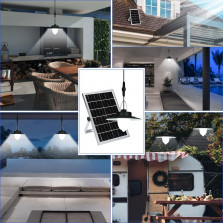 ENCOFT Garten Solarlampen für Außen Hängend,Solar Hängelampe mit Bewegungsmelder Dimmbar Solar Hängeleuchte mit Fernbedienung
