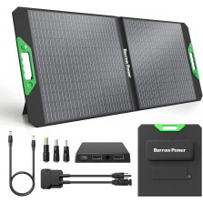 Borrow Power 40-200W Solarpanel-Set, 18V Tragbares, Faltbares Ladegerät mit MC4, USB + DC, Hohe Umwandlungsrate für Zuhause,