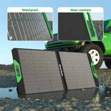 Borrow Power 40-200W Solarpanel-Set, 18V Tragbares, Faltbares Ladegerät mit MC4, USB + DC, Hohe Umwandlungsrate für Zuhause,