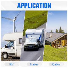 ECO-WORTHY 130W 12V Solarpanel Flexibel Monokristallines Solarpanel, Solarmodul mit Ladekabel für Wohnmobil Auto Boot 12V