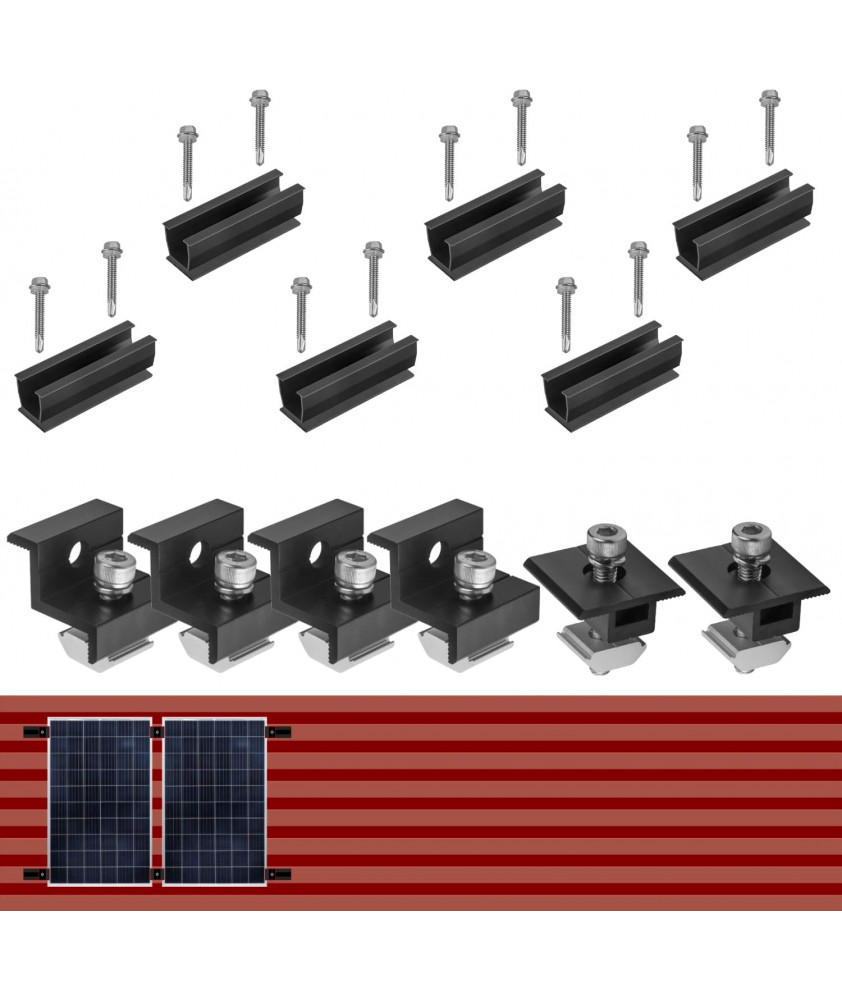 Balkonkraftwerk I Flachdach Halterung für PV Module I