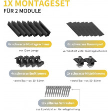Balkonkraftwerk I Flachdach Halterung für PV Module I