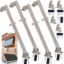 Verstellbare Solarmodul-Halterung (15-70°) – Ideal für Balkonkraftwerke, Dächer & mobile Anwendungen