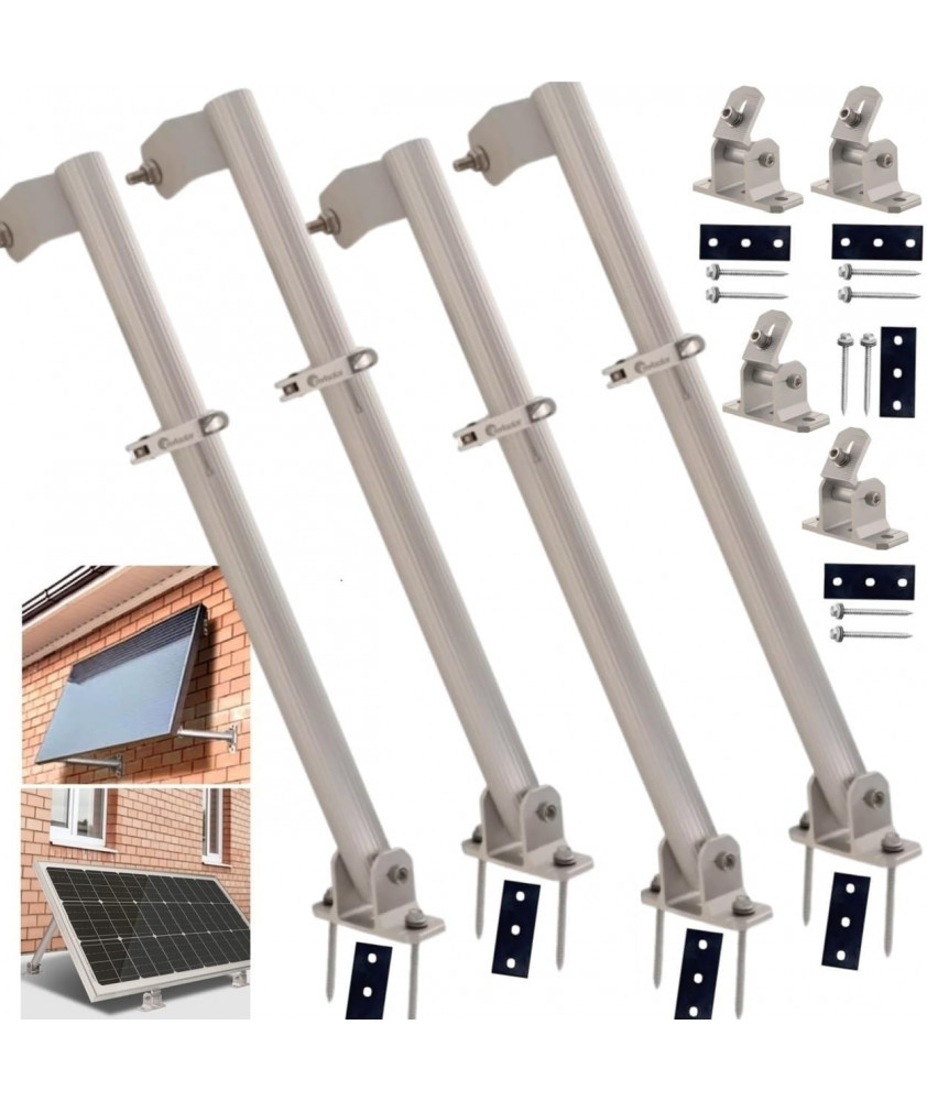 Verstellbare Solarmodul-Halterung (15-70°) – Ideal für Balkonkraftwerke, Dächer & mobile Anwendungen
